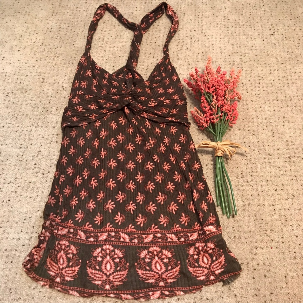New! Free People Flowy Racer Back Top